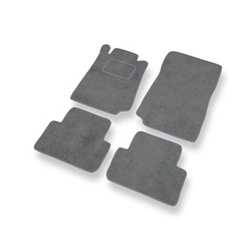 Velour gulvmåtter til Mercedes-Benz CLK A208, C208 Coupé (1996-2003) - grå