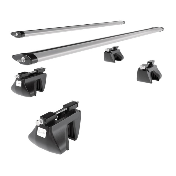 Tagbagagebærer til bil Volkswagen Golf mk VII Sportsvan Minivan (2014-2020) - sølv bagagebærer til taget - lastholder - tagholder - rækværk - Aluminium