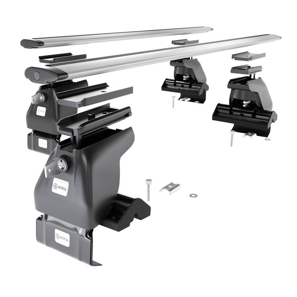 Tagbagagebærer til bil Volkswagen Golf mk V Hatchback (2004-2007) - sølv bagagebærer til taget - lastholder - tagholder - uden monteringselementer - Aluminium