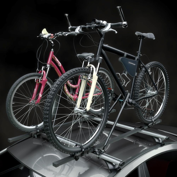 Cykelholder i stål til bilens tag - 2xM-04