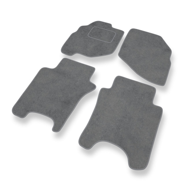 Velour gulvmåtter til Honda Jazz II Hatchback (2002-2008) - grå