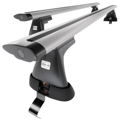 Tagbagagebærer til bil Volkswagen Passat B8 Sedan (2015-2023) - sølv bagagebærer til taget - lastholder - tagholder - uden monteringselementer - Aluminium