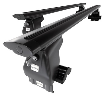 Tagbagagebærer til bil Kia Rio mk I Sedan (2000-2005) - sort bagagebærer til tag