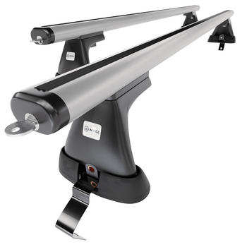 Tagbagagebærer til bil Fiat Bravo Hatchback (2007-2014) - sølv bagagebærer til t