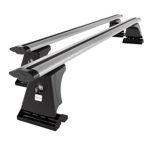 Tagbagagebærer til bil Citroen C3 Hatchback (2009-2016) - sølv bagagebærer til taget - lastholder - tagholder - Monteringspunkter - Aluminium