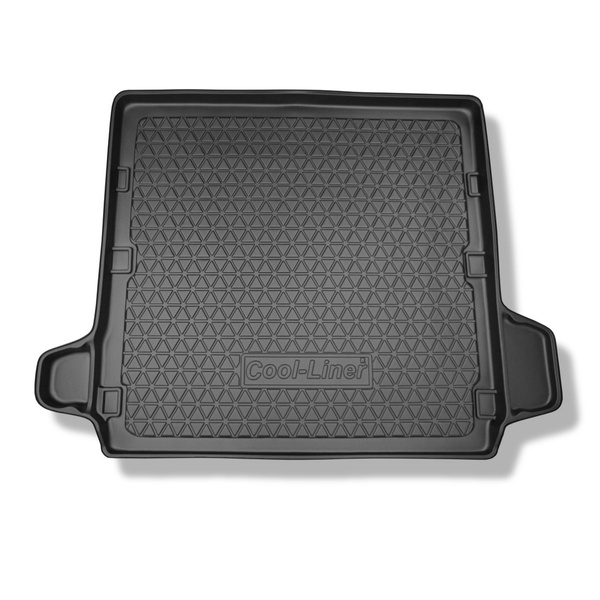 Gulvmåtte til bagagerum Nissan Pathfinder III SUV (2005-2013) - 5/7 sæder (tredje række ledig); Fjernbare fordybninger