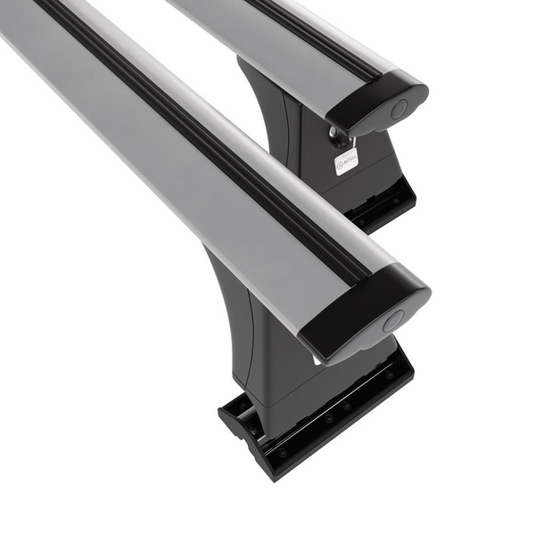 Tagbagagebærer til bil Citroen C3 Hatchback (2009-2016) - sølv bagagebærer til taget - lastholder - tagholder - Monteringspunkter - Aluminium