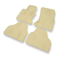 Velour gulvmåtter til BMW 7-serie IV E65/E66 Limousine (2001-2008) - beige