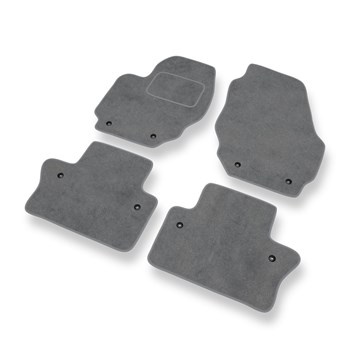 Velour gulvmåtter til Volvo S80 II Sedan (2006-2016) - grå