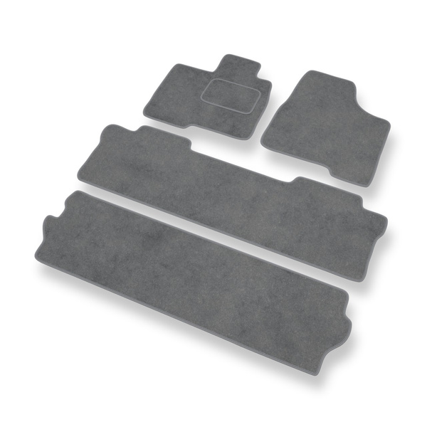 Velour gulvmåtter til Toyota Sienna II Minivan (2004-2010) - grå