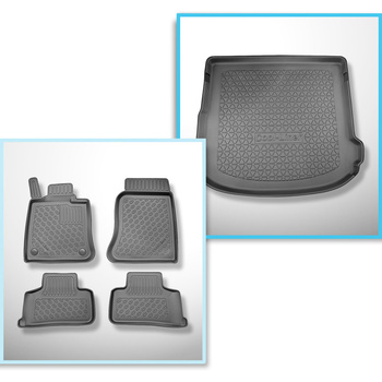 Bagagerumsmåtte og bilmåttesæt TPE PREMIUM skræddersyet til: Mercedes-Benz GLC C