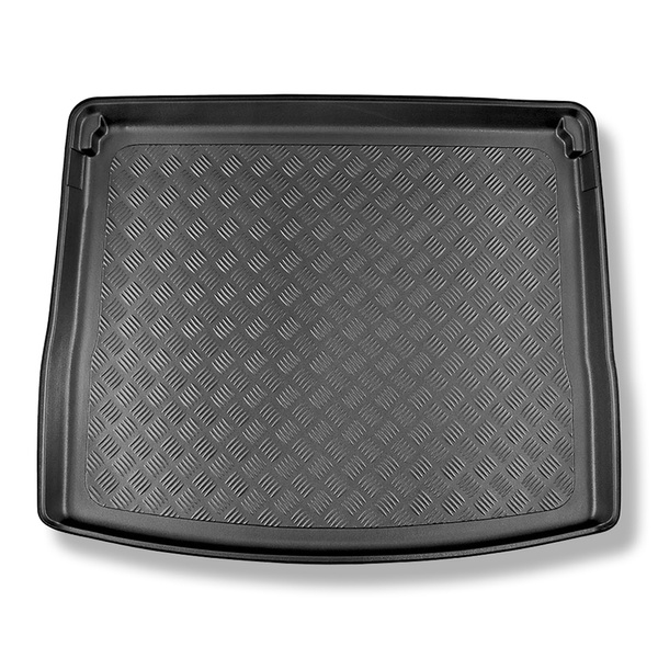 Gulvmåtte til bagagerum Skoda Karoq SUV (11.2017-....) - øverste bagagerum; Med fuldt reservehjul; bevægeligt gulv i øverste position