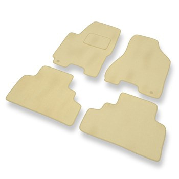 Velour gulvmåtter til Kia Sportage II SUV (2004-2010) - beige