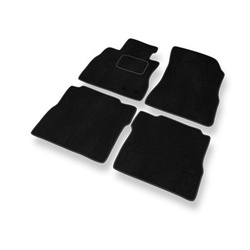 Velour gulvmåtter til Nissan Note E12 Hatchback (2013-2016) - sort