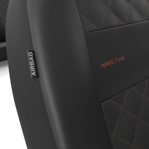 Universelle sædebetræk til biler til Audi A4 B5, B6, B7, B8, B9 (1995-2024) - röd