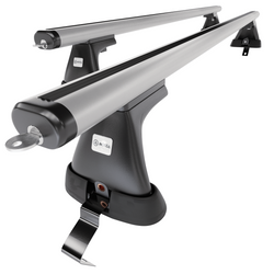 Tagbagagebærer til bil Fiat Bravo Hatchback (2007-2014) - sølv bagagebærer til taget - lastholder - tagholder - uden monteringselementer - Aluminium