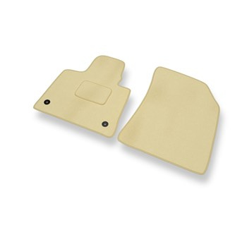 Velour gulvmåtter til Citroen C4 Picasso Minivan (2013-2019) - beige