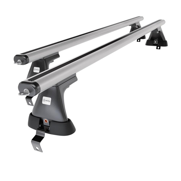 Tagbagagebærer til bil Alfa Romeo Giulietta Hatchback (2010-2020) - sølv bagagebærer til taget - lastholder - tagholder - uden monteringselementer - Aluminium