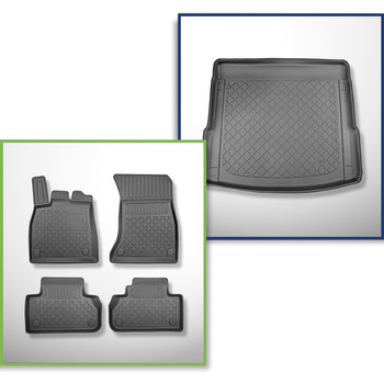 Bagagerumsmåtte og bilmåttesæt TPE skræddersyet til: Audi Q5 II FY SUV (01.2017-
