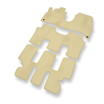 Velour gulvmåtter til Lancia Phedra Minivan (2002-2010) - beige