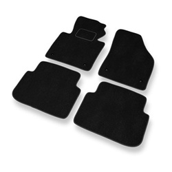 Velour gulvmåtter til Volkswagen Touran I, II Minivan (2003-2015) - sort