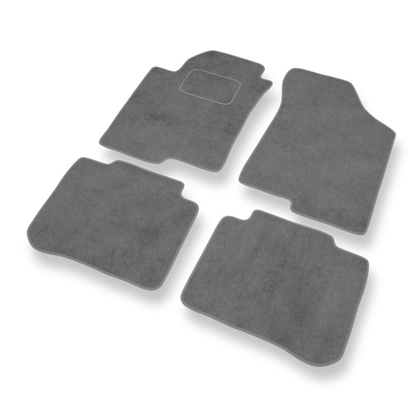 Velour gulvmåtter til Kia Cerato I Sedan (2003-2008) - grå