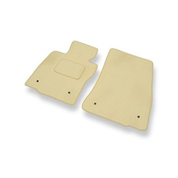 Velour gulvmåtter til Mini Hatch III (2013-2024) - beige