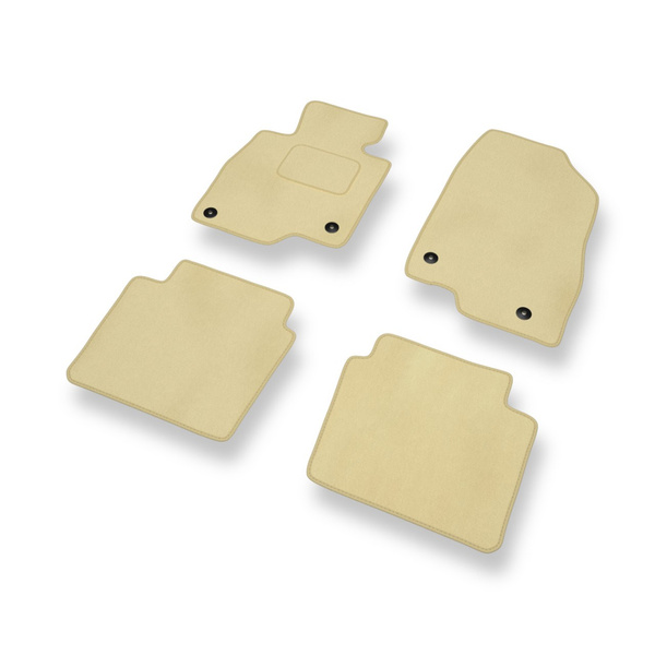 Velour gulvmåtter til Mazda 6 III Stationcar, Sedan (2012-....) - beige