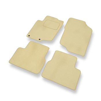 Velour gulvmåtter til Peugeot 207 Hatchback, Cabriolet, SW (2006-2012) - beige