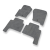 Velour gulvmåtter til Land Rover Discovery III SUV (2004-2009) - grå