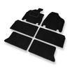 Velour gulvmåtter til Kia Carnival II Minivan (2006-2010) - sort