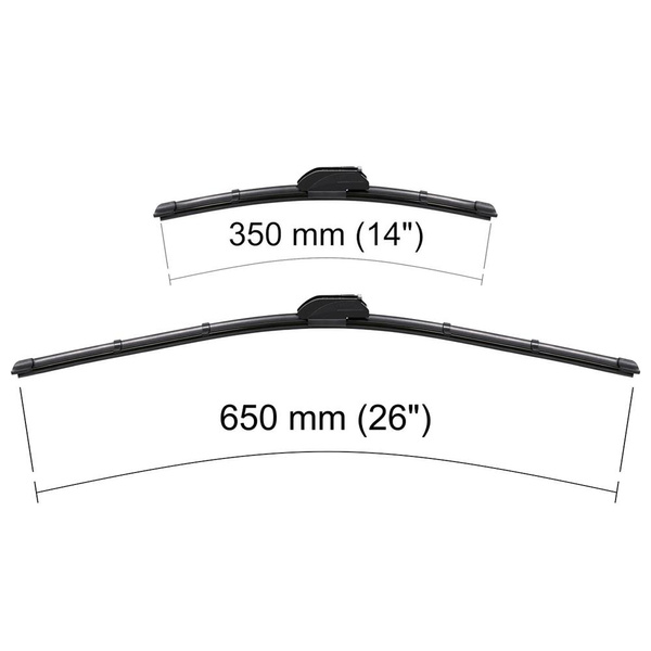 Vinduesviskere til forruden til Hyundai Elantra V Coupé, Liftback, Sedan (02.2011-2016) - Flad viskerblade