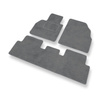 Velour gulvmåtter til Renault Scenic II Minivan (2003-2009) - grå