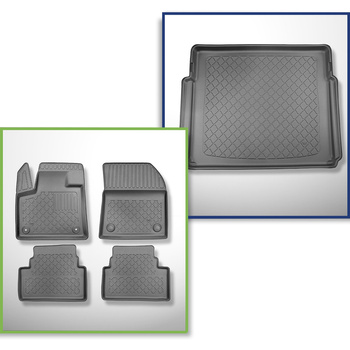 Bagagerumsmåtte og bilmåttesæt TPE skræddersyet til: Citroen C5 Aircross Plug-in