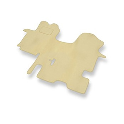 Velour gulvmåtter til Renault Trafic II Varevogn (2001-2014) 3 personers - beige