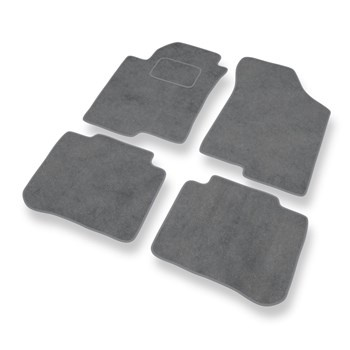 Velour gulvmåtter til Kia Cerato I Sedan (2003-2008) - grå