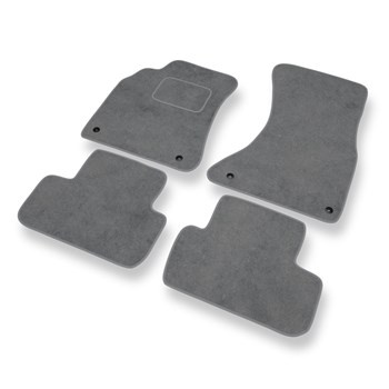 Velour gulvmåtter til Audi A4 IV B8 (2008-2015) - grå