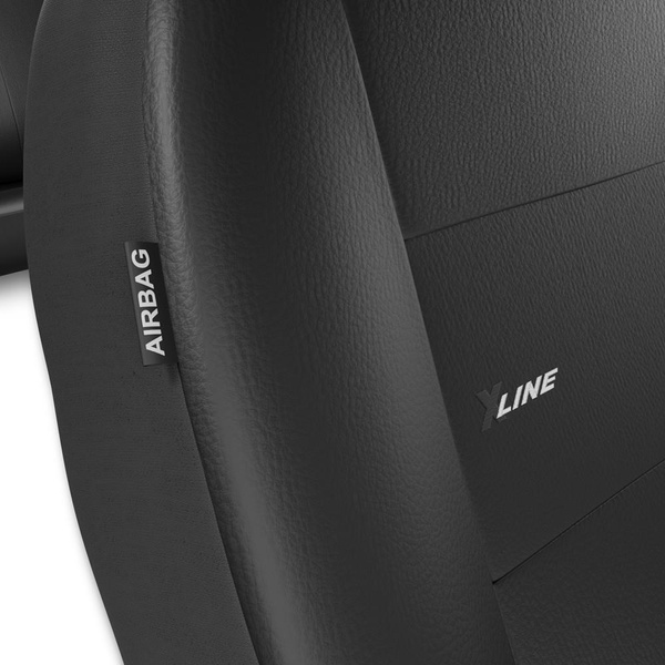 Universelle sædebetræk til biler til Audi Q3 I, II (2011-....) - sort