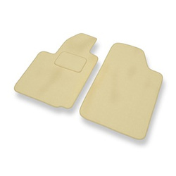 Velour gulvmåtter til Citroen C2 Hatchback (2003-2010) - beige