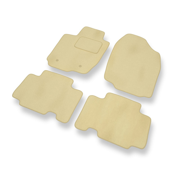 Velour gulvmåtter til Toyota RAV4 III SUV (2005-2012) - beige