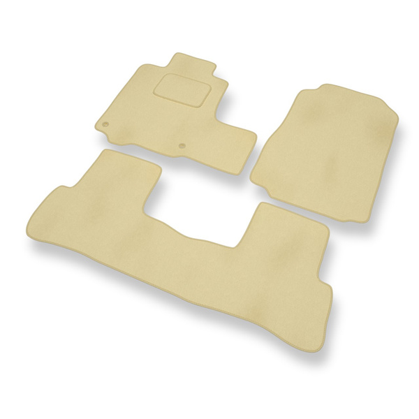 Velour gulvmåtter til Honda CR-V III SUV (2007-2012) - beige