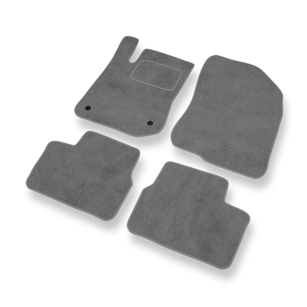 Velour gulvmåtter til Peugeot 208 Hatchback (2012-2019) - grå