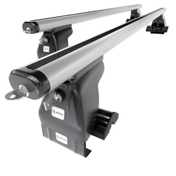 Tagbagagebærer til bil Lexus IS mk II Sedan (2005-2012) - sølv bagagebærer til taget - lastholder - tagholder - uden monteringselementer - Aluminium