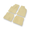 Velour gulvmåtter til Chrysler PT Cruiser Automat Cabriolet, Minivan (2000-2010) - beige