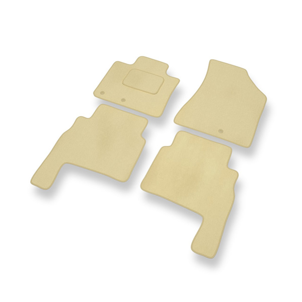Velour gulvmåtter til Kia Sorento II SUV (2009-2015) - beige