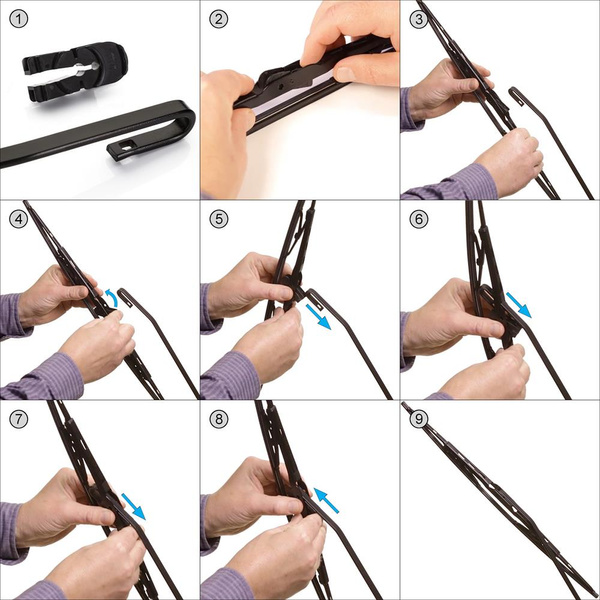 Vinduesviskere til forruden til Fiat Cinquecento Hatchback (08.1991-07.1998) - Standard viskerblade