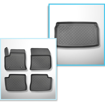 Bagagerumsmåtte og bilmåttesæt TPE skræddersyet til: Opel Mokka-e SUV (02.2021-.