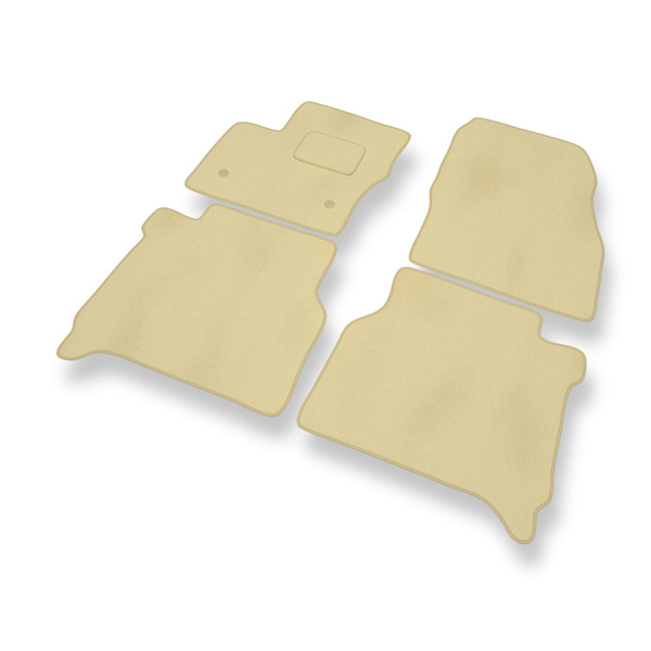 Velour gulvmåtter til Ford Transit Connect Varevogn (2014-2023) 5-personers - beige