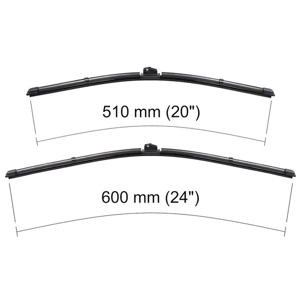 Vinduesviskere til forruden til Porsche Panamera Sedan, Sport Turismo (09.2013-2016) - Flad viskerblade