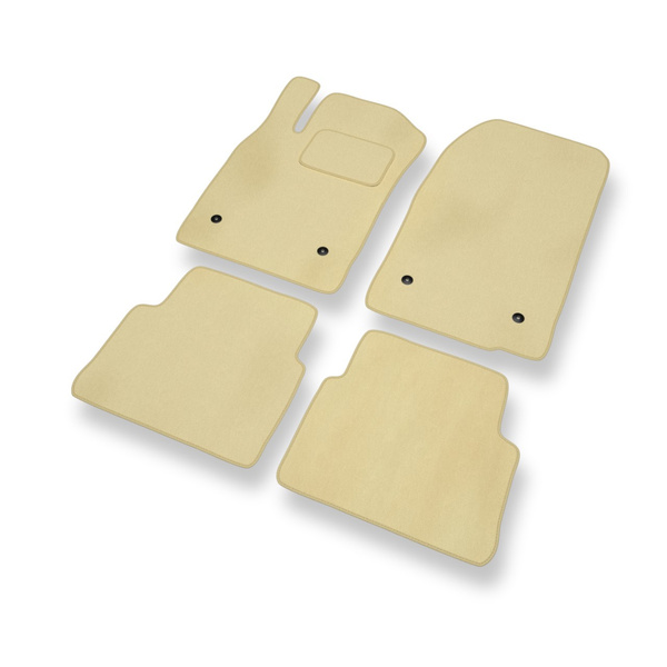 Velour gulvmåtter til Opel Vectra C Caravan, Hatchback, Sedan (2002-2008) - beige
